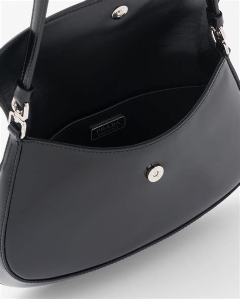 Brushed leather shoulder bag 